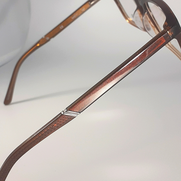 NEW Oscar Eyeglass Frame eye glasses; brown - Picture 4 of 4